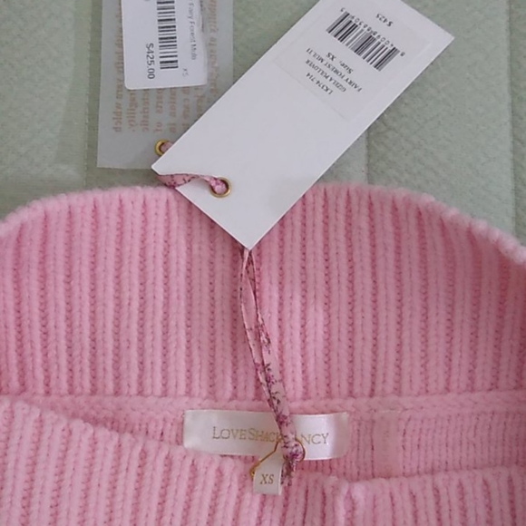 LoveShackFancy Gizela Pink Heart Pullover Sweater - Picture 7 of 12